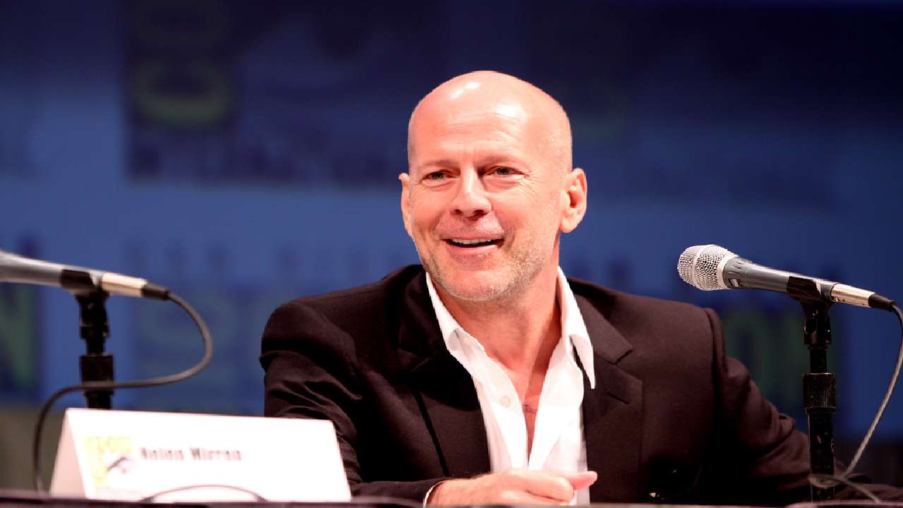 Actor Bruce Willis on the Red panel at the 2010 San Diego Comic Con in San Diego, California