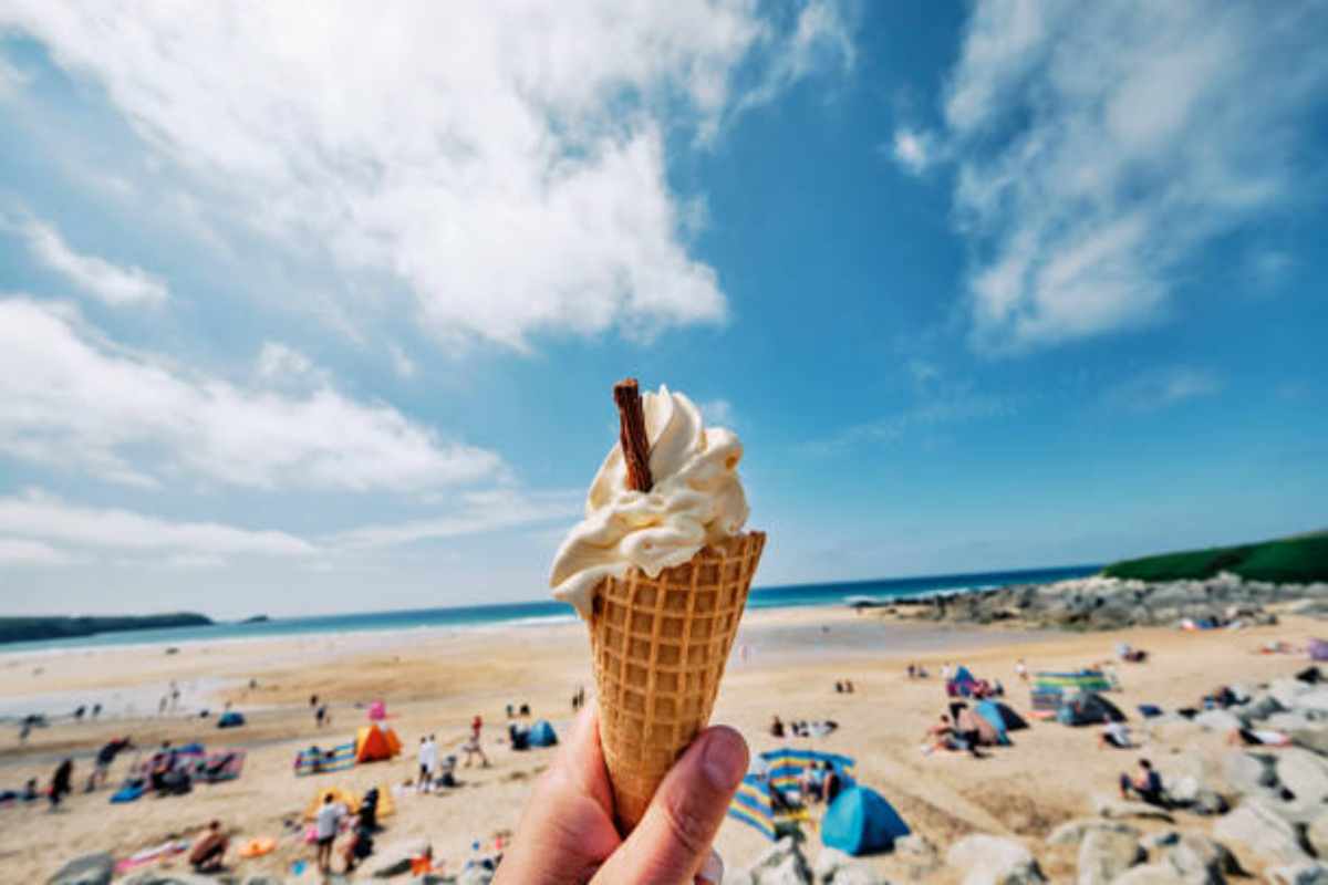 Gelato in spiaggia